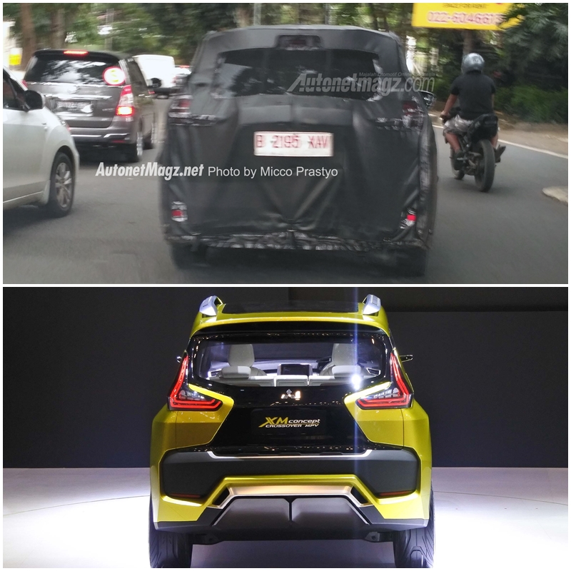 เปรียบเทียบภาพระหว่าง Mitsubishi XM Concept และรถเวอร์ชันผลิตจริง