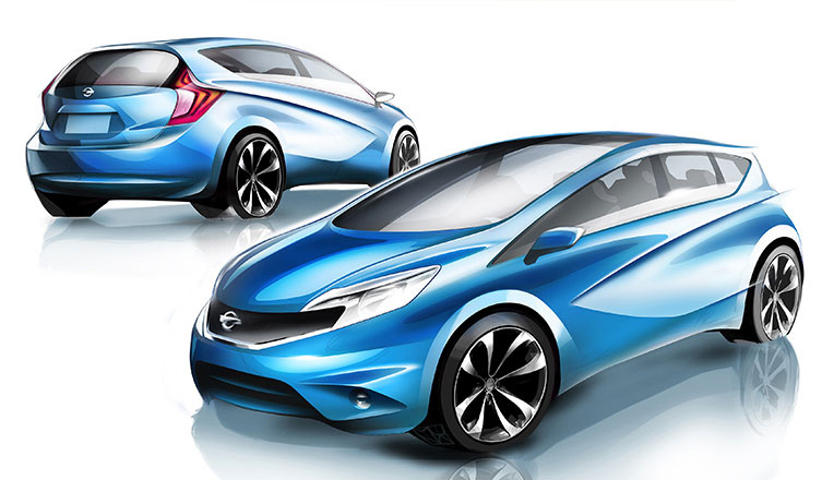 2012_Nissan_Note_Design_Sketch