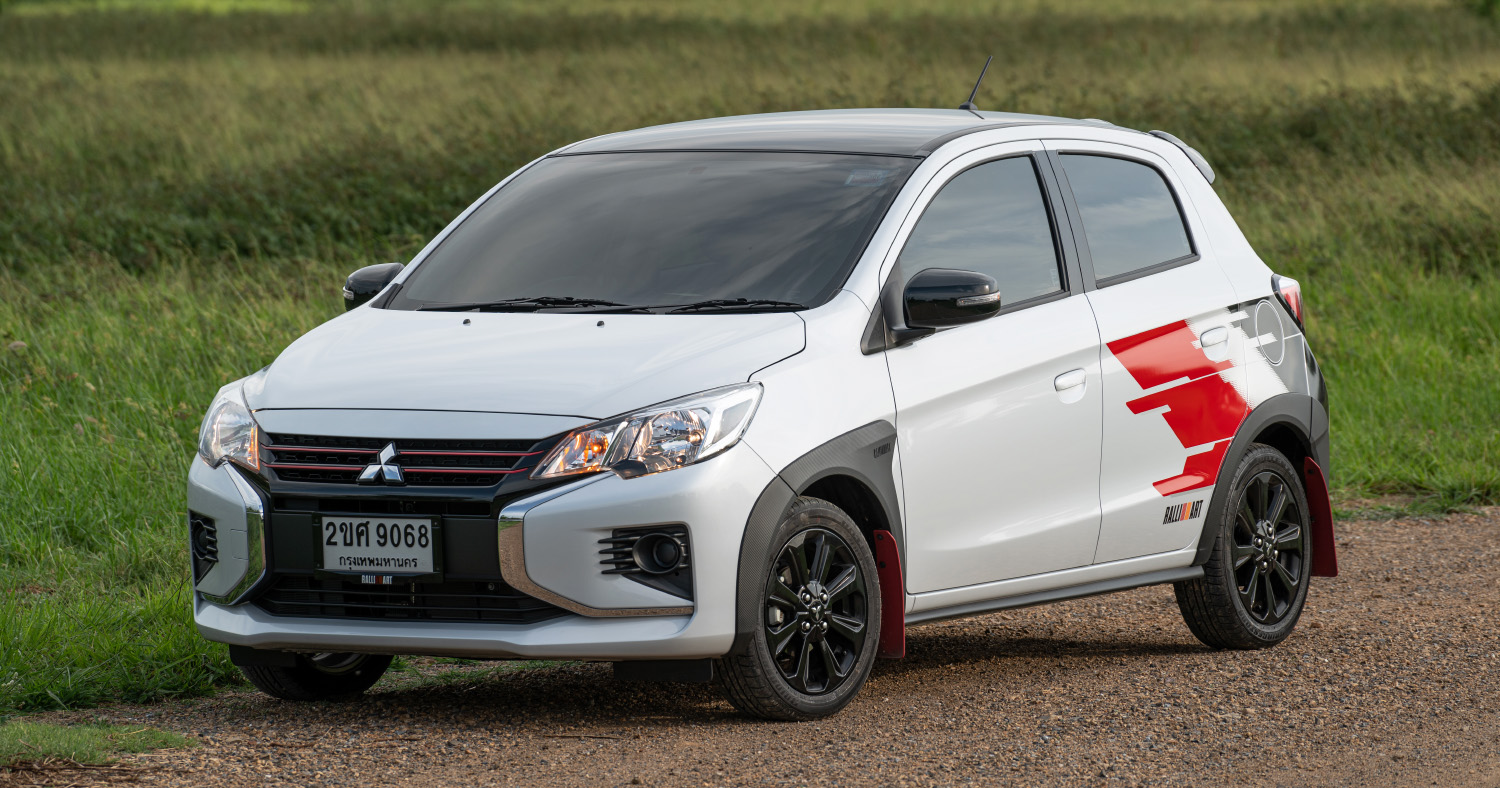ภาพคันจริง ภายนอก ภายในห้องโดยสาร Mitsubishi Mirage 1.2 CVT RALLIART