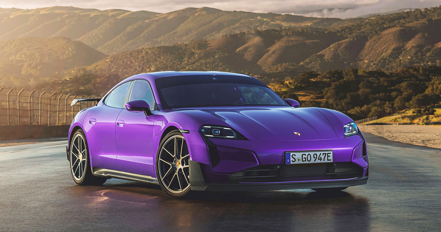 Taycan purple on sale